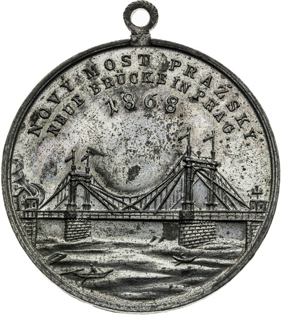 Medaila 1868 - reverz