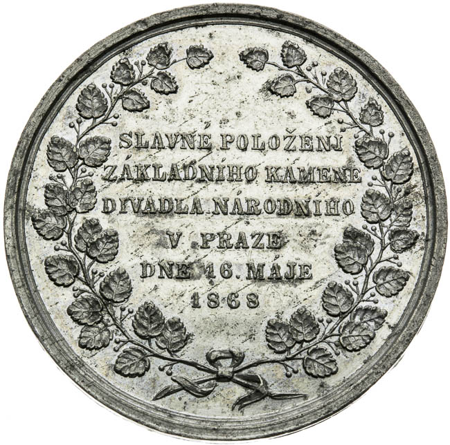 Medaila 1868 - reverz