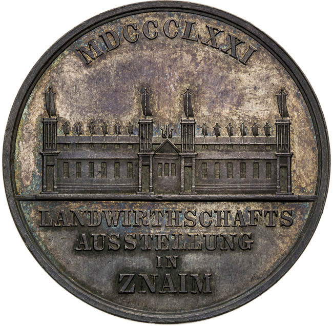 Silver medal 1871 - back