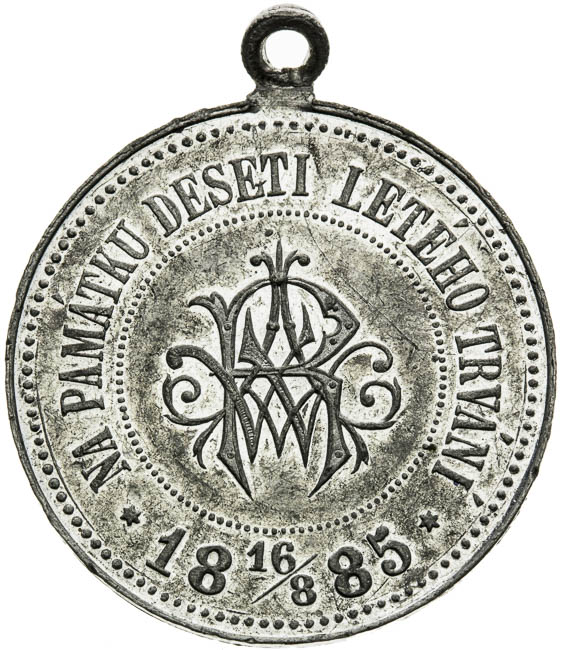 Medal 1885 - back