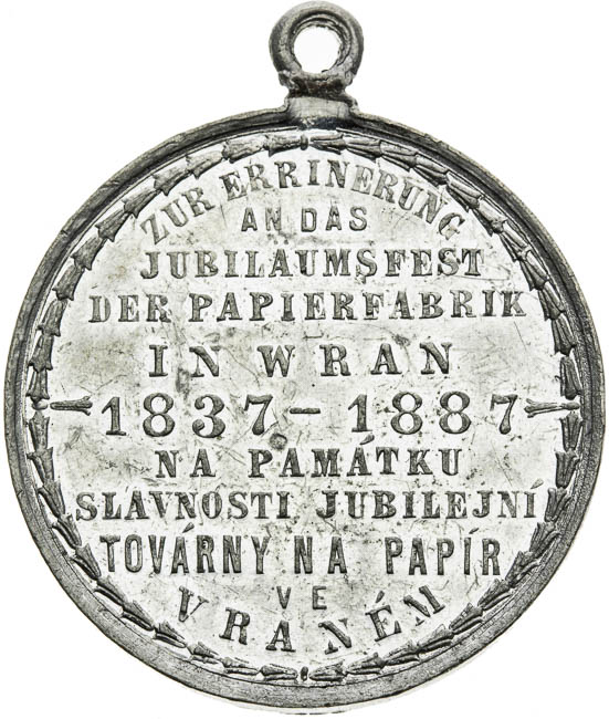 Medal 1887 - back