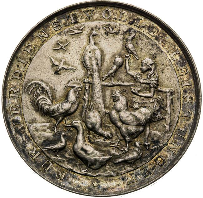 Silver medal  - back