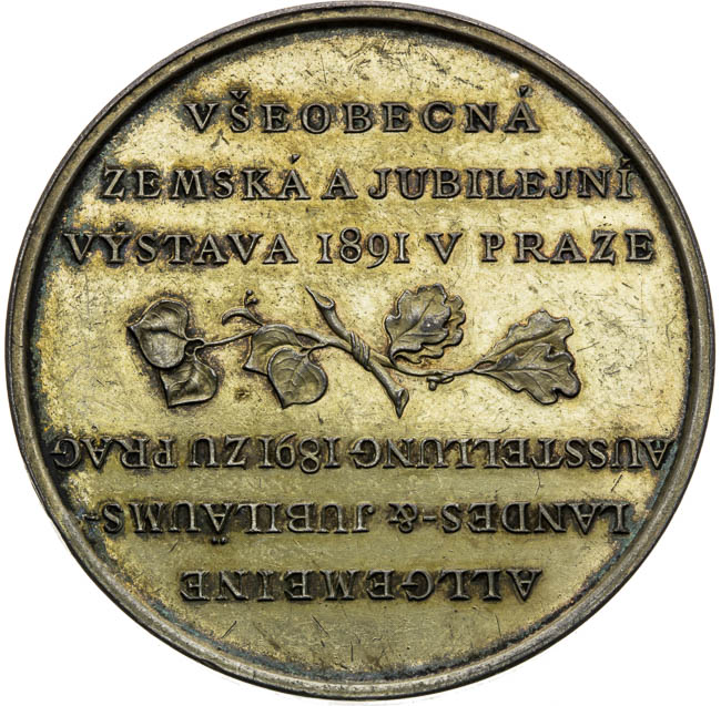 Silver medal 1891 - back