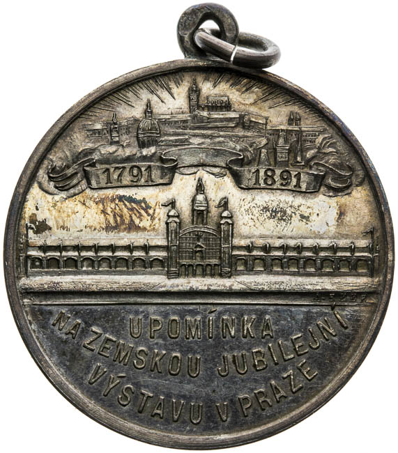 Silver medal 1891 - back