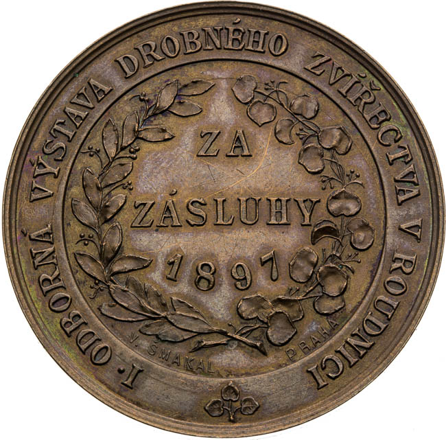 Medaila 1897 - reverz