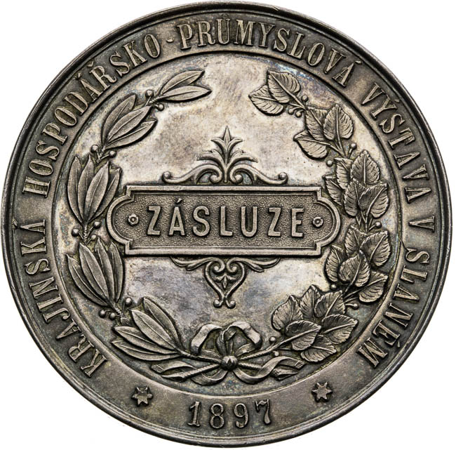 Strieborná medaila 1897 - reverz
