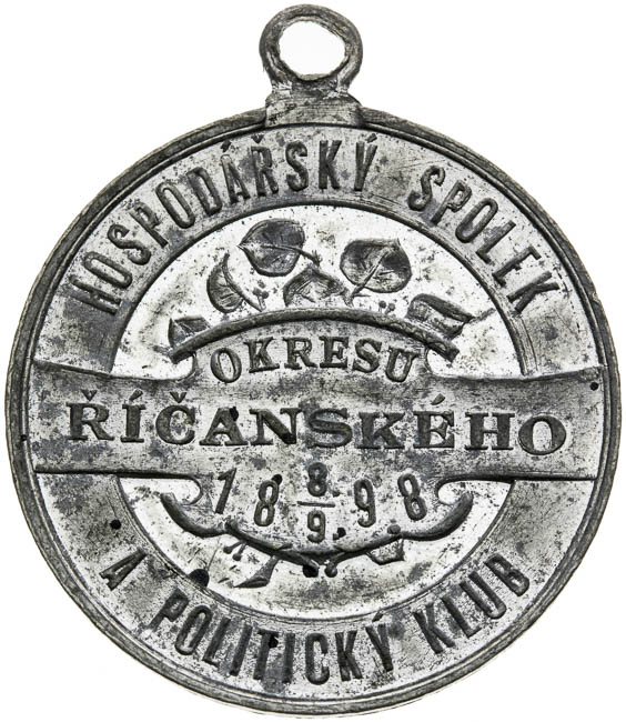 Medal 1898 - back
