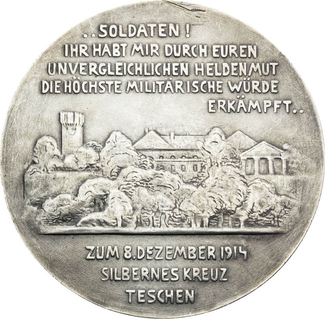 Silver medal 1914 - back