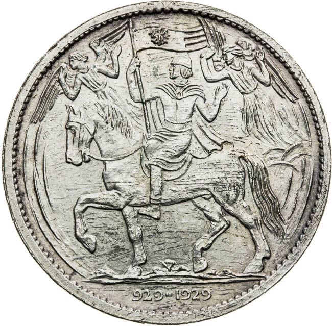 Silver medal 1929 - back