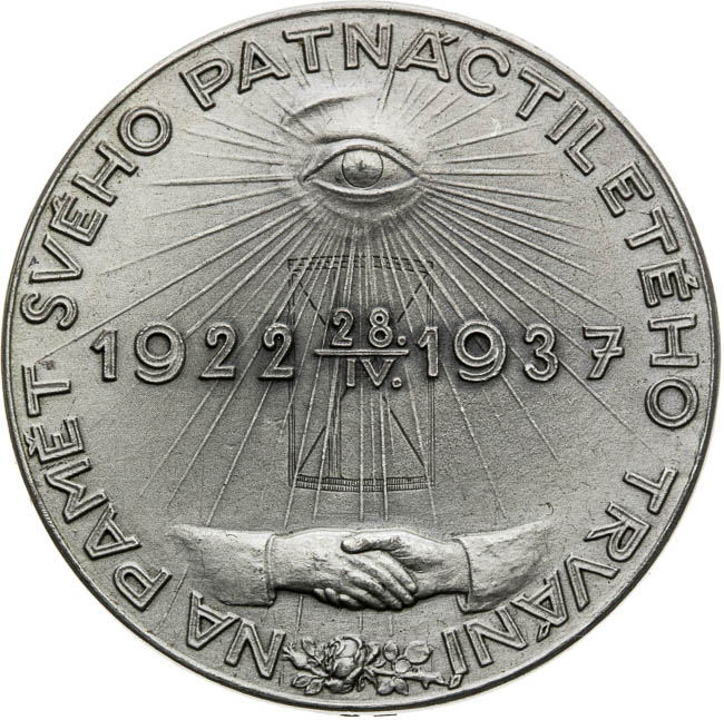 Stříbrná medaile 1937 - revers