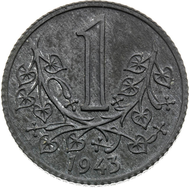 Koruna 1943 - back