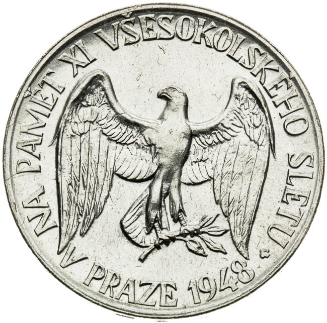 Silver medal 1948 - back