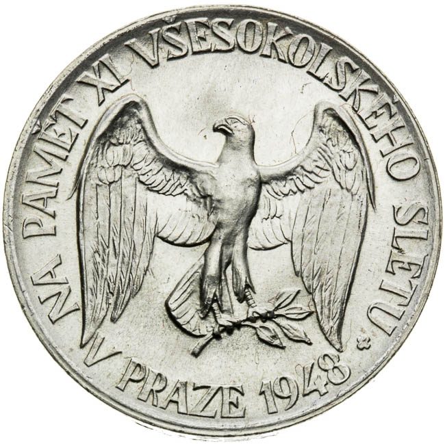 Silver medal 1948 - back