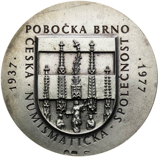Stříbrná medaile 1977 - revers