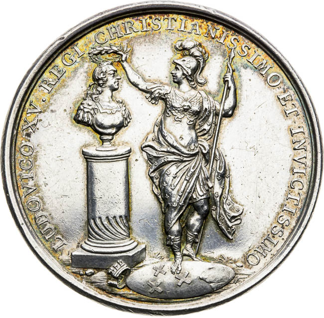 Stříbrná medaile 1729 - avers