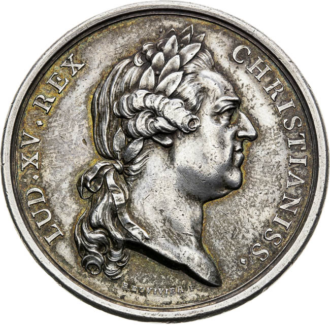 Silver medal 1752 - front