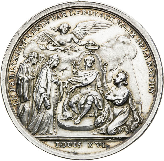 Silver medal 1775 - front