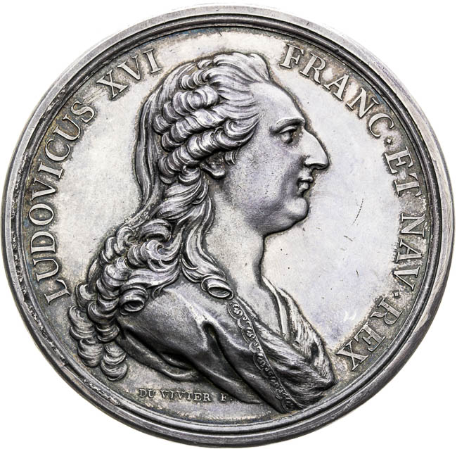 Silver medal 1777 - front