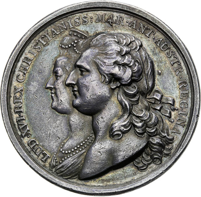 Silver medal 1781 - front