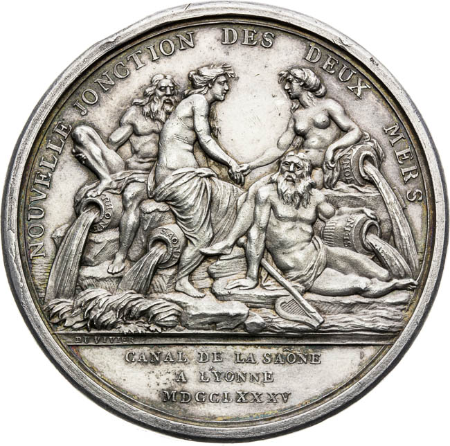 Stříbrná medaile 1785 - revers