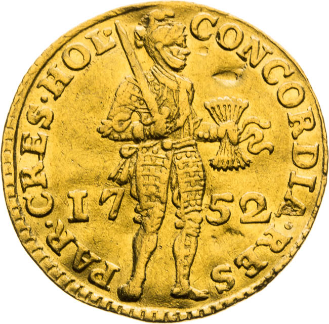 Dukát 1752 - averz