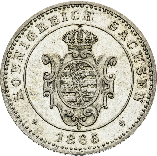 2 Neu groschen 1865 - front