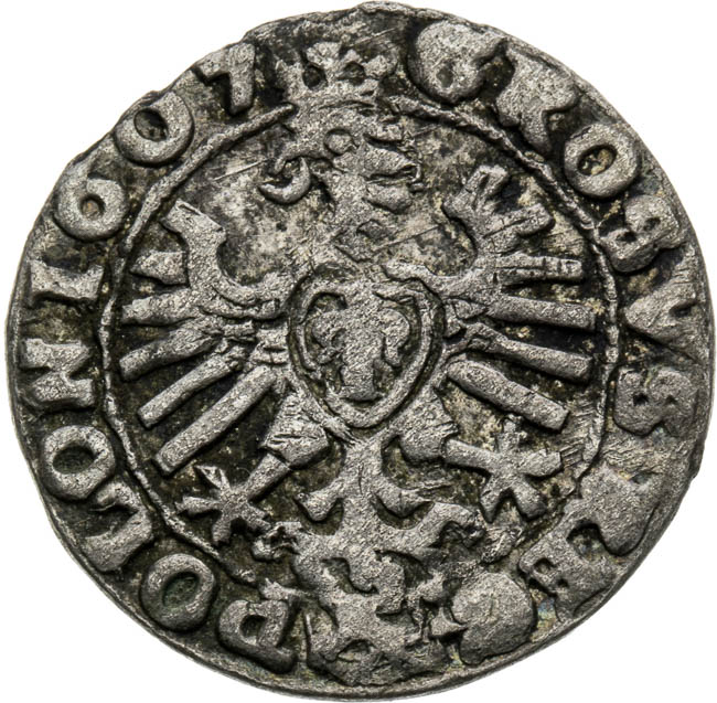 Groschen 1607 - back