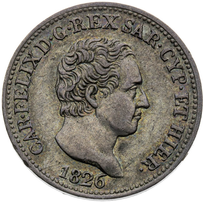 50 Centesimi 1826 - front