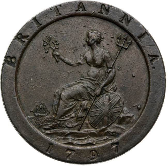 Penny 1797 - back