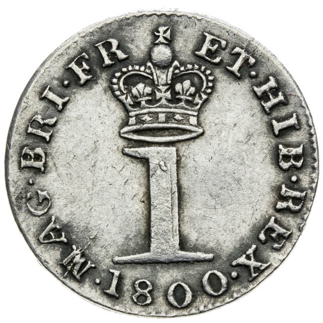 Maundy Penny 1800 - back