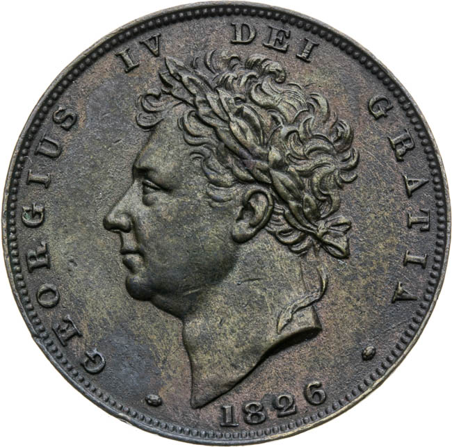 Farthing 1826 - front