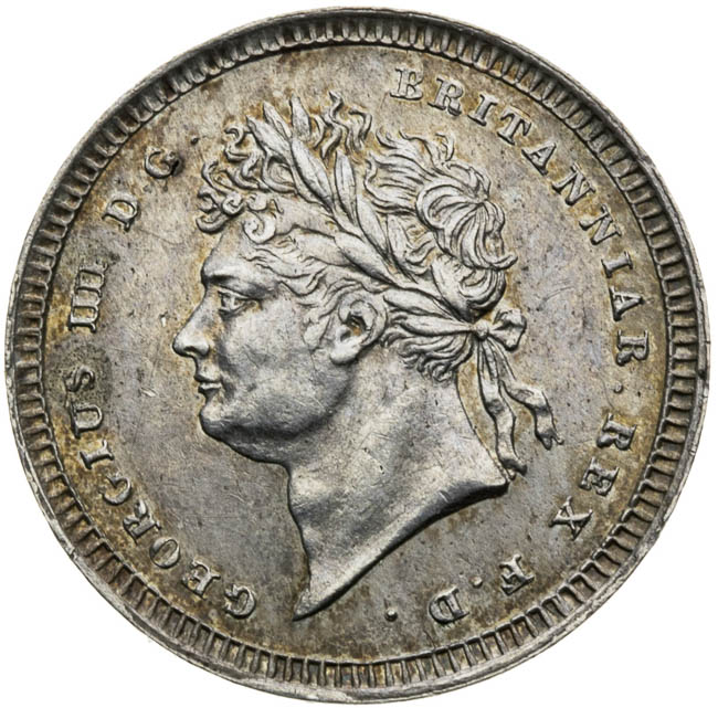 Maundy Two pence 1828 - front