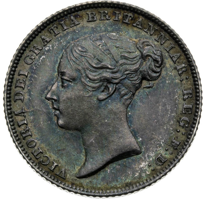 Six pence 1853 - avers