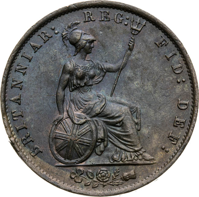 Half penny 1854 - revers