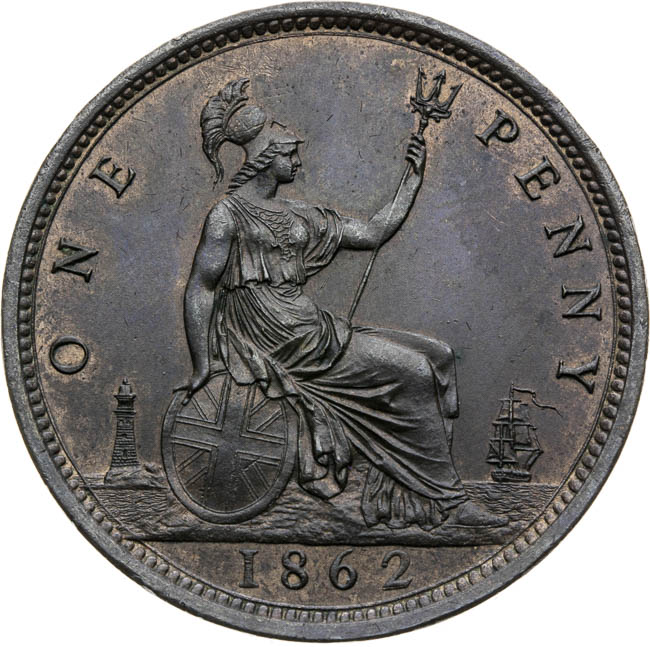 Penny 1862 - revers