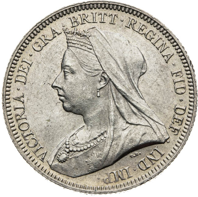 Shilling 1893 - avers