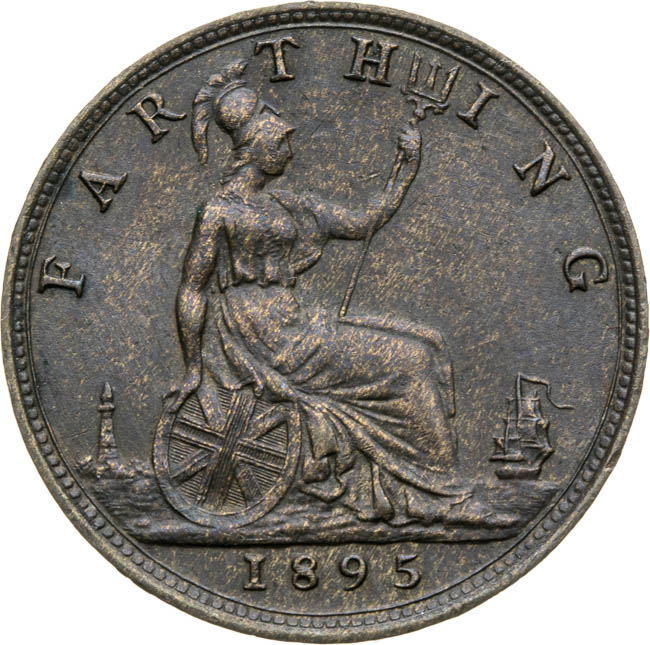 Farthing 1895 - revers