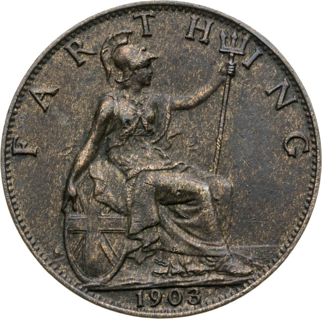 Farthing 1903 - back