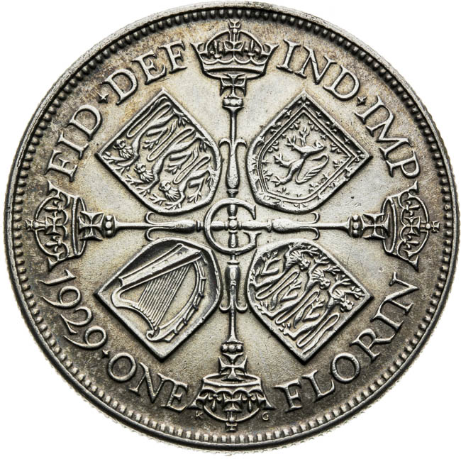 Florin 1929 - reverz