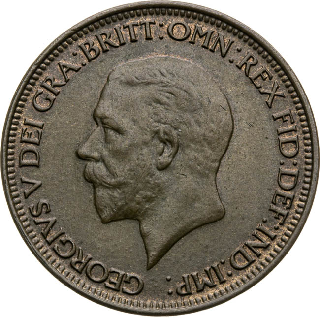 Half penny 1929 - averz