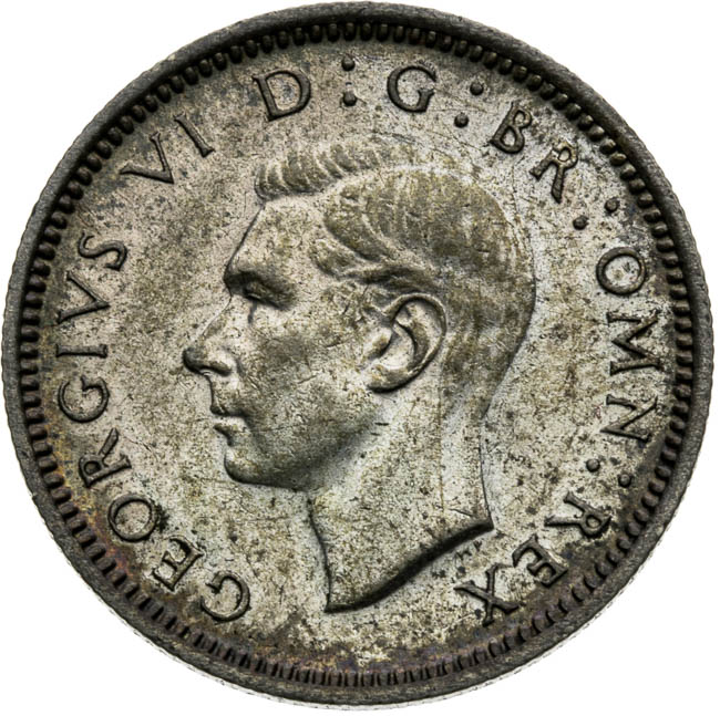 Sixpence 1944 - front