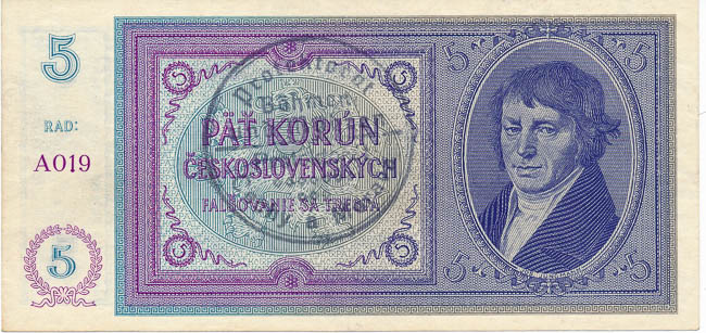 5 Koruna 1938/1940 - averz