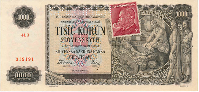1000 Ks 1940 (perforated) - front