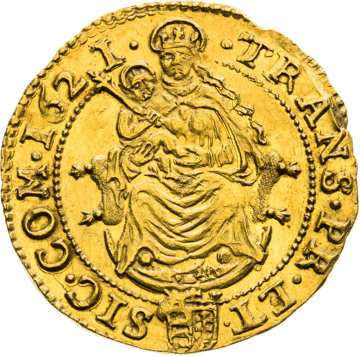 Dukát 1621 - reverz