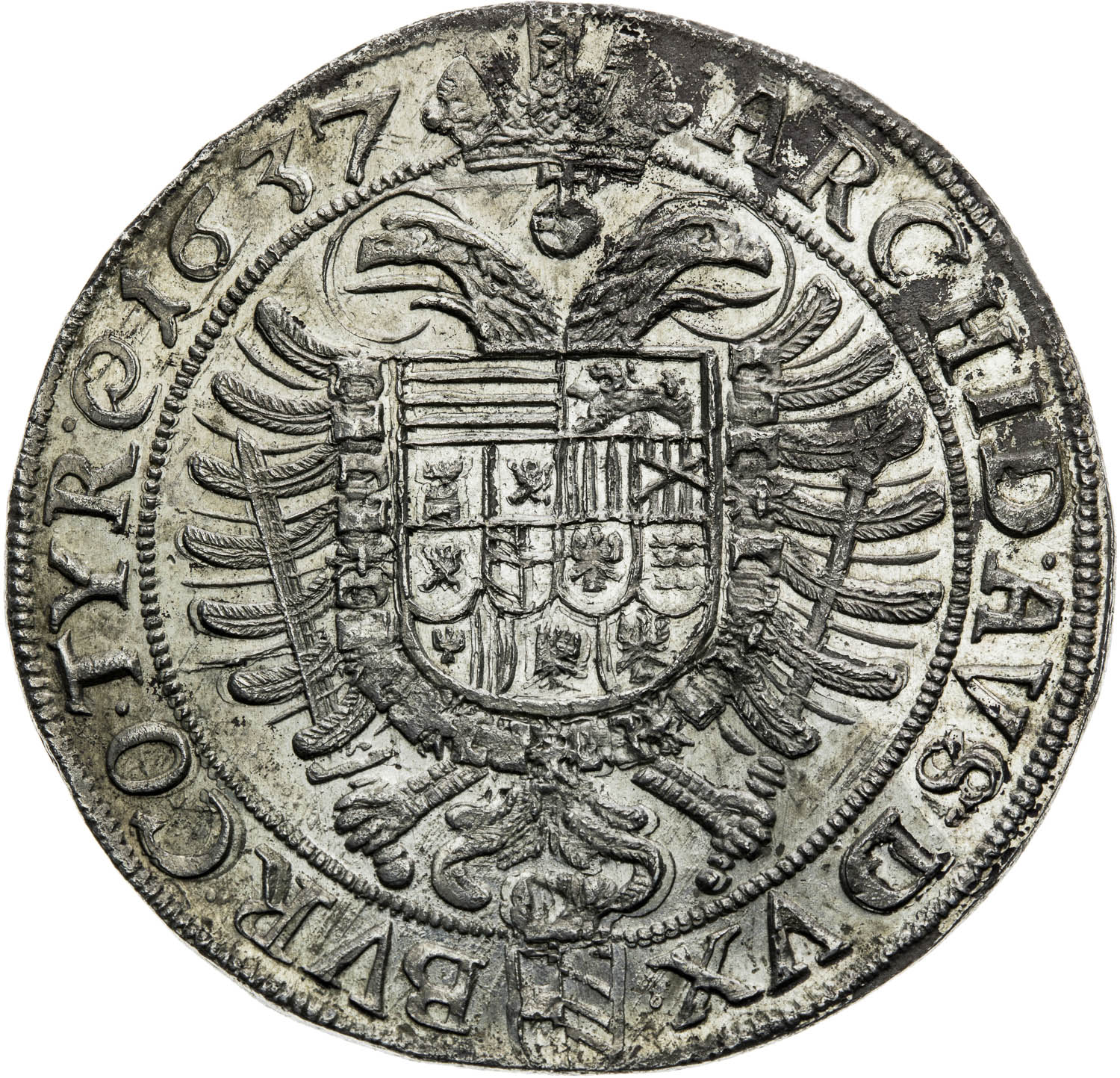 Thaler 1637 - back