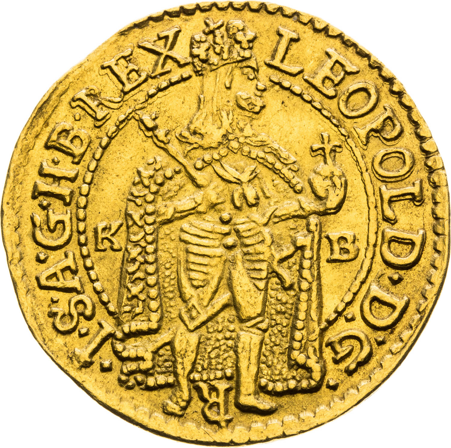 Dukát 1679 - averz