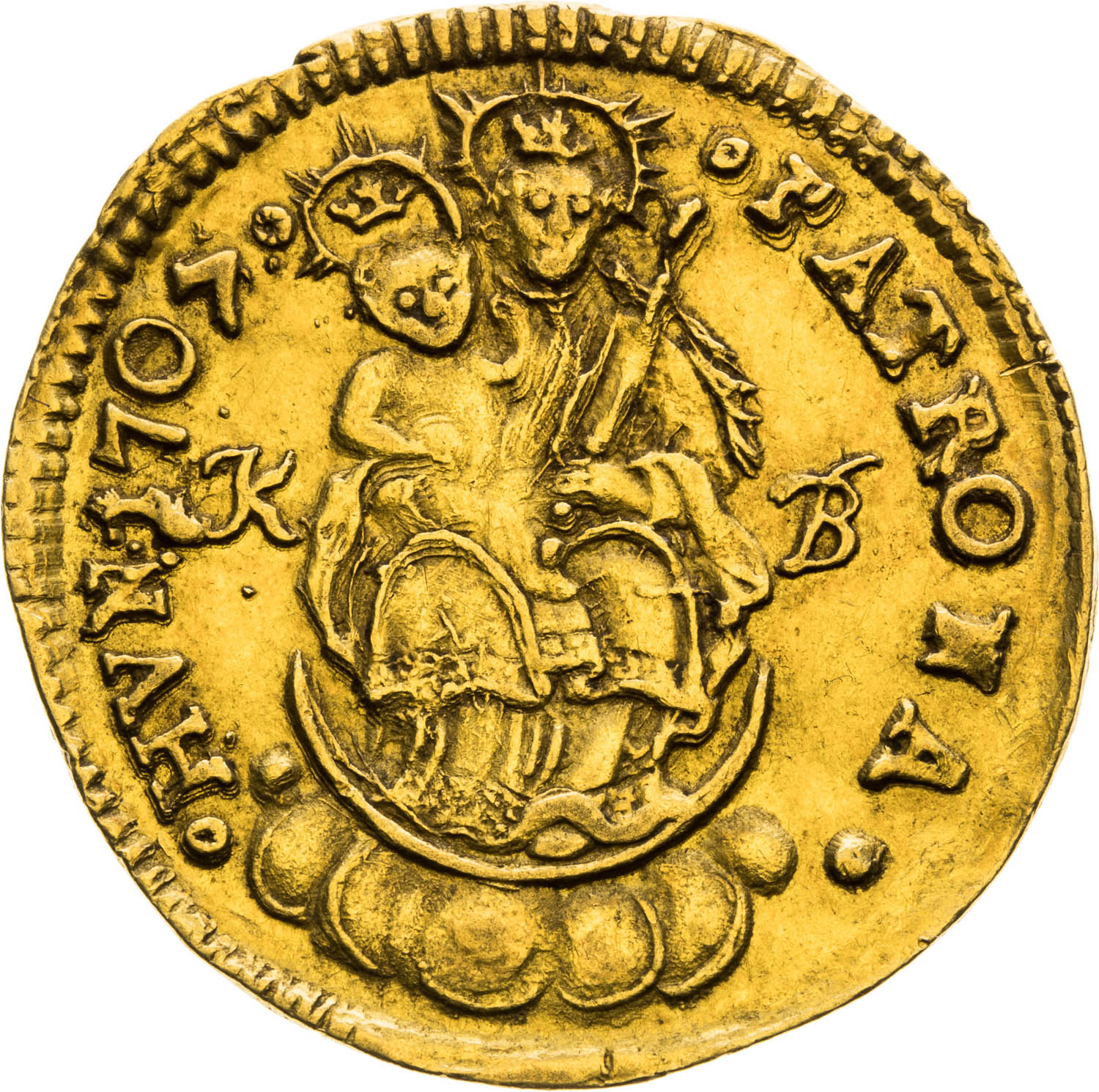 Ducat 1707 - back