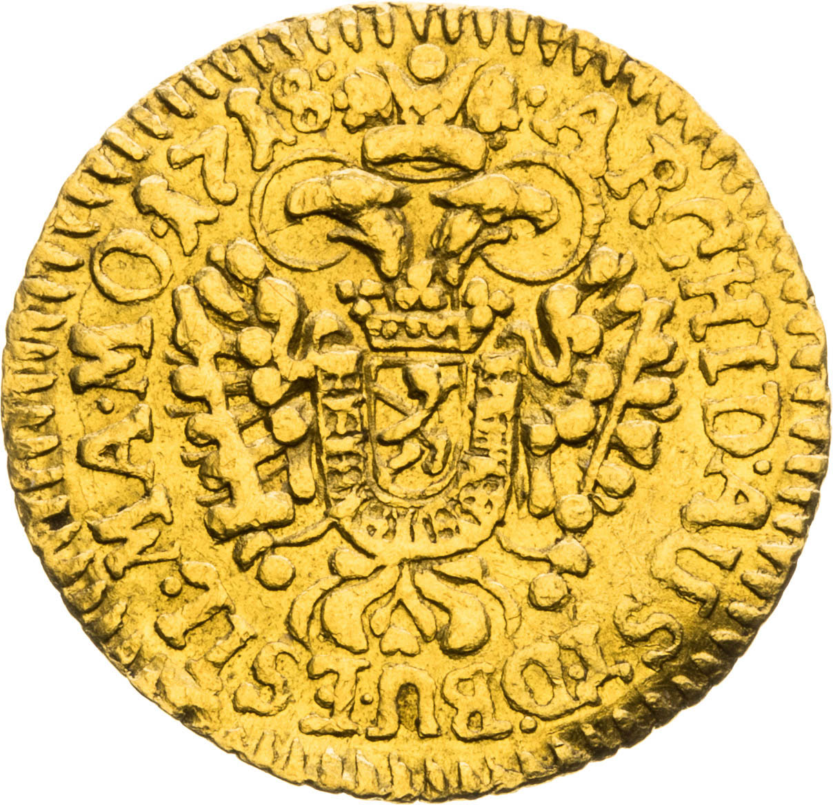 1/4 Ducat 1718 - back