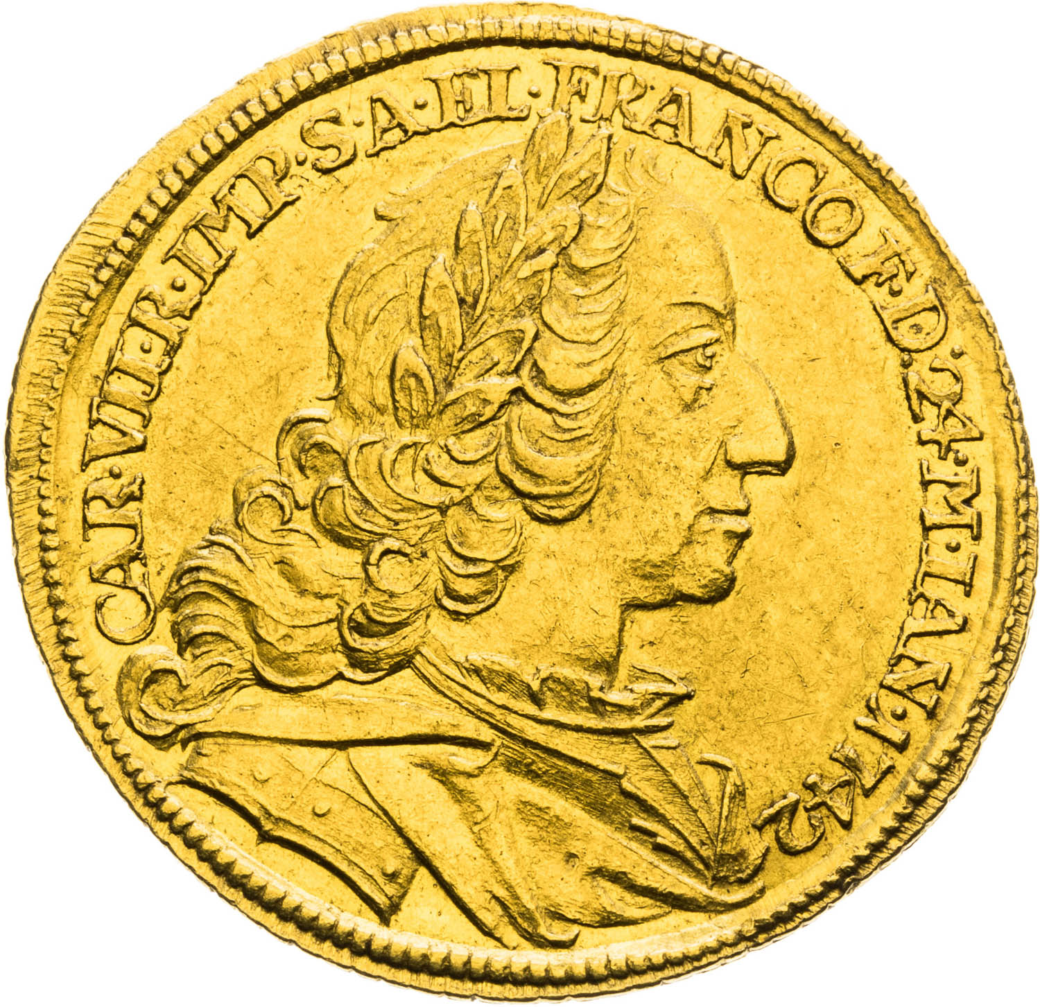 Gold token 1742 - front