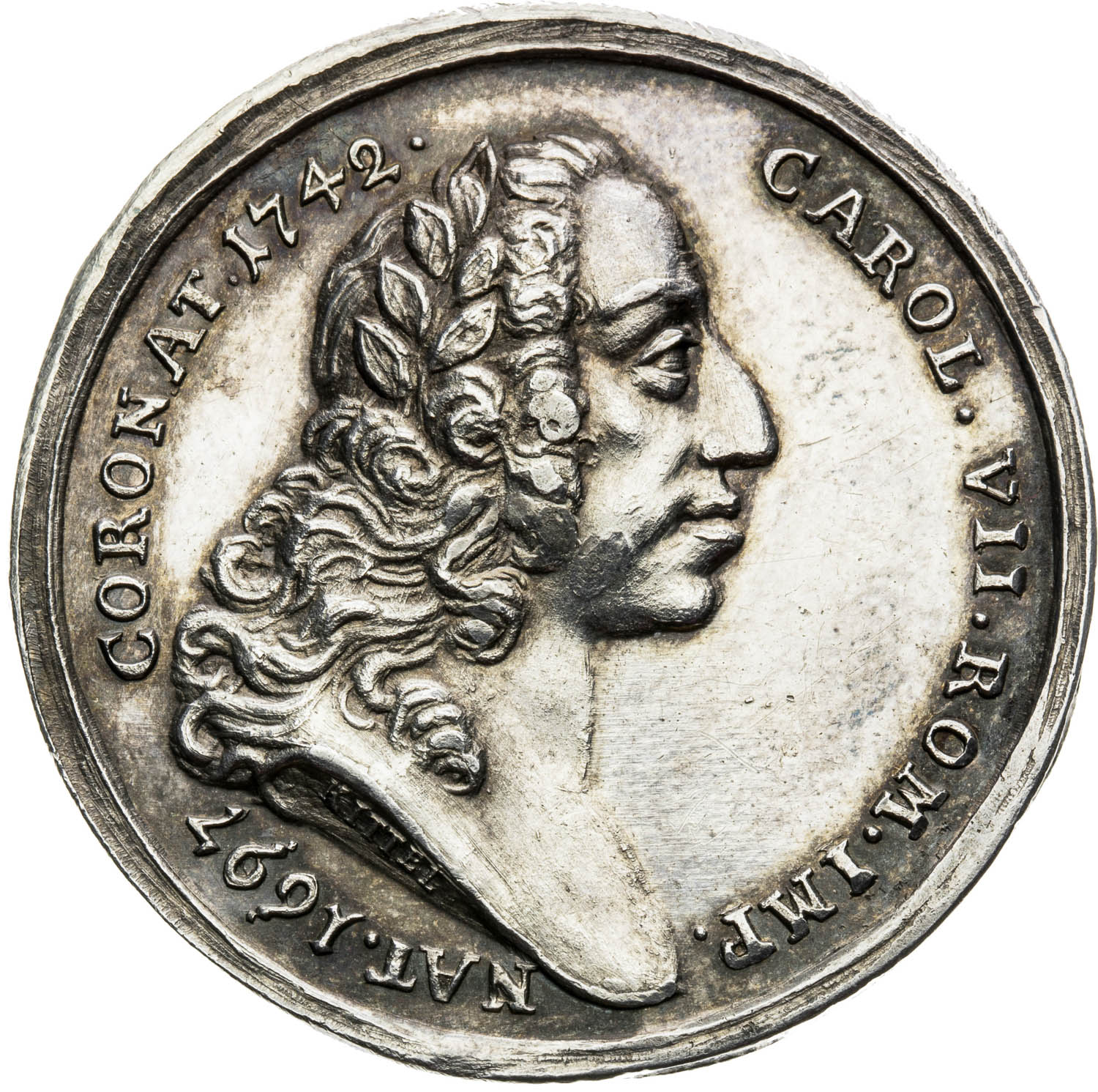 Silver medal 1745 - front